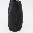 PRADA Tote Bag Nylon Zwart Zilver Auth YKZ1116-3