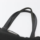 PRADA Tote Bag Nylon Zwart Zilver Auth YKZ1116-8