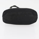 PRADA Tote Bag Nylon Zwart Zilver Auth YKZ1116-5
