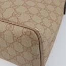 GUCCI GG Supreme Tote Bag PVC Beige Gold 353440 Auth YKZ112-9