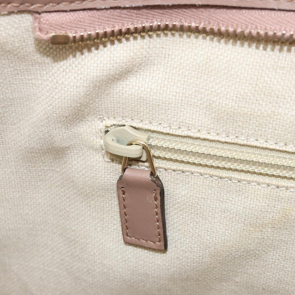 GUCCI GG Supreme Tote Bag PVC Beige Gold 353440 Auth YKZ112