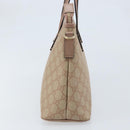 GUCCI GG Supreme Tote Bag PVC Beige Gold 353440 Auth YKZ112-3