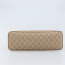 GUCCI GG Supreme Tote Bag PVC Beige Gold 353440 Auth YKZ112-5