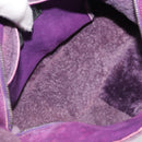 CHANEL Shoulder Bag Mouton Purple Silver CC Auth YKZ1122V-9