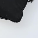 PRADA Hand Bag Nylon Black Silver Auth YKZ113-9