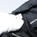 PRADA Hand Bag Nylon Black Silver Auth YKZ113-12