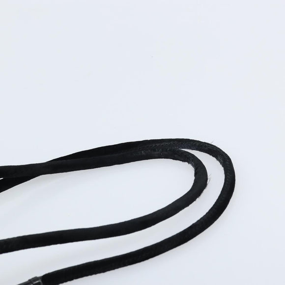 PRADA Hand Bag Nylon Black Silver Auth YKZ113