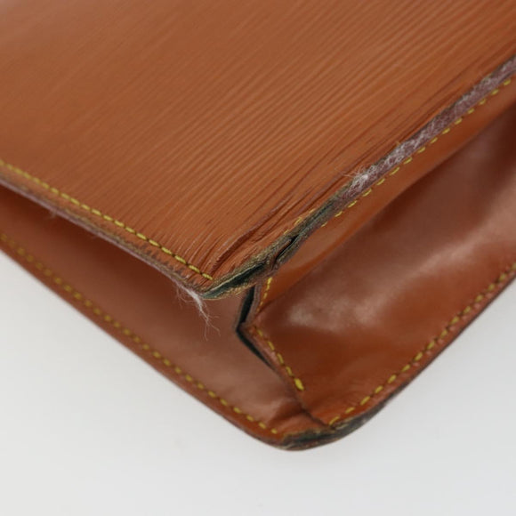 LOUIS VUITTON Epi Serie Dragonne Hand Bag Zipangu Gold M52618 LV Auth YKZ1131