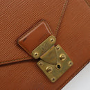 LOUIS VUITTON Epi Serie Dragonne Hand Bag Zipangu Gold M52618 LV Auth YKZ1131-17