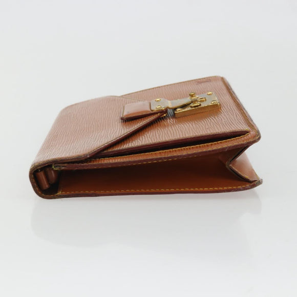LOUIS VUITTON Epi Serie Dragonne Hand Bag Zipangu Gold M52618 LV Auth YKZ1131