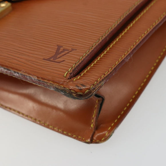 LOUIS VUITTON Epi Serie Dragonne Hand Bag Zipangu Gold M52618 LV Auth YKZ1131