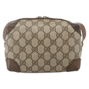 GUCCI GG Supreme Shoulder Bag PVC Beige Gold 67 01 5294 Auth YKZ1136-2