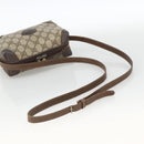 GUCCI GG Supreme Shoulder Bag PVC Beige Gold 67 01 5294 Auth YKZ1136-7