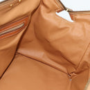 CELINE Macadam Canvas Hand Bag PVC 2way Beige Gold Auth YKZ1137-20