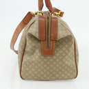 CELINE Macadam Canvas Hand Bag PVC 2way Beige Gold Auth YKZ1137-4
