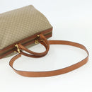 CELINE Macadam Canvas Hand Bag PVC 2way Beige Gold Auth YKZ1137-8