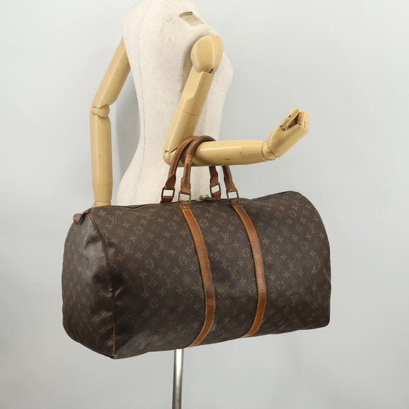 LOUIS VUITTON Monogram Keepall 45 Boston Bag M41428 LV Auth YKZ114