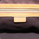 CELINE Macadam Canvas Hand Bag PVC Leather Brown Gold Auth YKZ1140-19