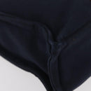 HERMES Fourre Tout PM Tote Bag Canvas Navy Silver Auth YKZ1144A-9