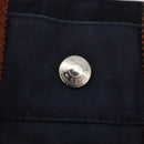 HERMES Fourre Tout PM Tote Bag Canvas Navy Silver Auth YKZ1144A-17