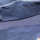 HERMES Fourre Tout PM Tote Bag Canvas Navy Silver Auth YKZ1144A-11