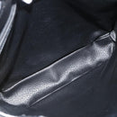 CELINE Macadam Canvas Tragetasche PVC Leder Schwarz Gold Auth YKZ1148-10