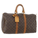 LOUIS VUITTON Monogram Keepall 45 Boston Bag M41428 LV Auth YKZ115-1