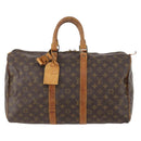 LOUIS VUITTON Monogram Keepall 45 Boston Bag M41428 LV Auth YKZ115-13