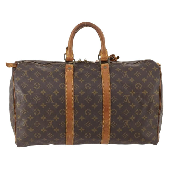 LOUIS VUITTON Monogram Keepall 45 Boston Bag M41428 LV Auth YKZ115