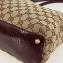 GUCCI GG Canvas Tote Bag Beige Gold 120837 Auth YKZ1152-9