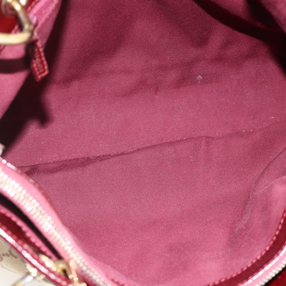 GUCCI GG Canvas Tote Bag Beige Gold 120837 Auth YKZ1152