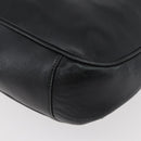 GUCCI Bamboo Hand Bag Leather 2way Black Gold Auth YKZ1153-13