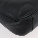 GUCCI Bamboo Hand Bag Leather 2way Black Gold Auth YKZ1153-14