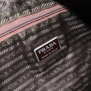 PRADA Tote Bag Nylon Khaki Silver Auth YKZ1160-18