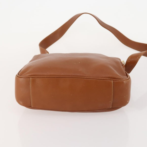 GUCCI Bamboo Shoulder Bag Leather 2way Brown Silver 001 1638 Auth YKZ1161