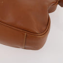 GUCCI Bamboo Shoulder Bag Leather 2way Brown Silver 001 1638 Auth YKZ1161-15