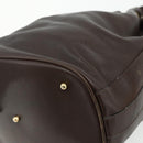 GUCCI Bamboo Purse Bag Leather 2way Brown Gold 001 2854 1657 Auth YKZ1162-17