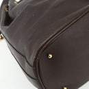 GUCCI Bamboo Purse Bag Leather 2way Brown Gold 001 2854 1657 Auth YKZ1162-18