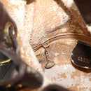 GUCCI Bamboo Purse Bag Leather 2way Brown Gold 001 2854 1657 Auth YKZ1162-22