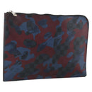 LOUIS VUITTON Damier Cobalt Pochette Jour GM Camouflage Bag N63292 Auth YKZ1164-1