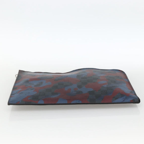LOUIS VUITTON Damier Cobalt Pochette Jour GM Camouflage Bag N63292 Auth YKZ1164