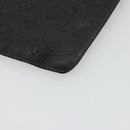 LOUIS VUITTON Taurillon Clemence LV Friend A4 Pouch Black M80147 Auth YKZ1165SAM-11