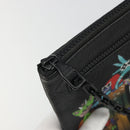 LOUIS VUITTON Taurillon Clemence LV Friend A4 Pouch Black M80147 Auth YKZ1165SAM-12