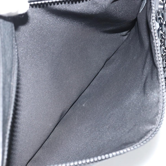 LOUIS VUITTON Taurillon Clemence LV Friend A4 Pouch Black M80147 Auth YKZ1165SAM