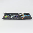 LOUIS VUITTON Taurillon Clemence LV Friend A4 Pouch Black M80147 Auth YKZ1165SAM-7