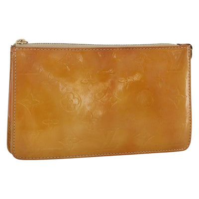 LOUIS VUITTON Monogram Vernis Lexington Pouch Beige M91010 LV Auth YKZ1167