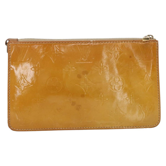 LOUIS VUITTON Monogram Vernis Lexington Pouch Beige M91010 LV Auth YKZ1167