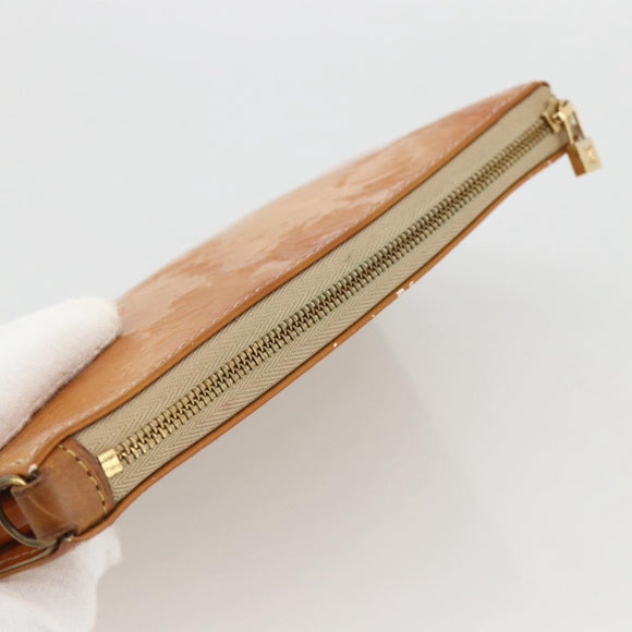 LOUIS VUITTON Monogram Vernis Lexington Pouch Beige M91010 LV Auth YKZ1167