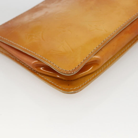 LOUIS VUITTON Monogram Vernis Lexington Pouch Beige M91010 LV Auth YKZ1167