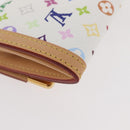 LOUIS VUITTON Multicolor Porte Monnaie Pla Münzbeutel Weiß M92657 Auth YKZ1168V-15